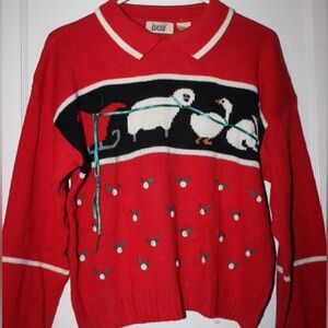 Vintage Lucia Sleigh Sweater Size XL